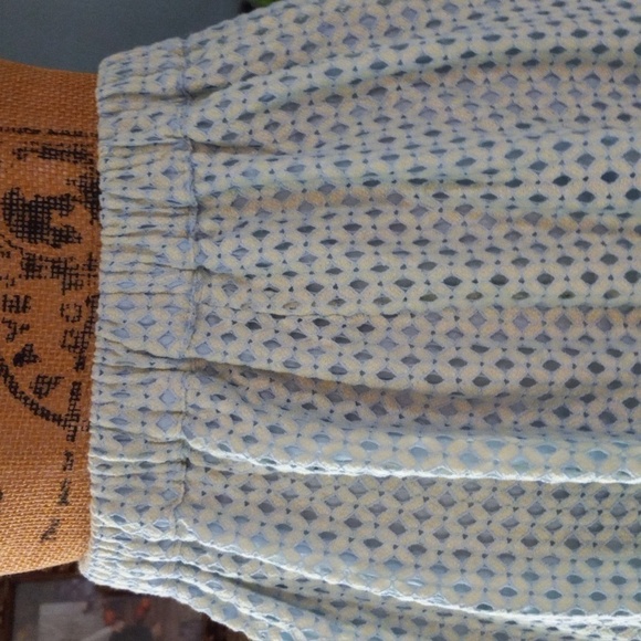 Asilio Revolve Lemonade Lake Embroidered Eyelet A-line Midi Skirt in Sea Mist - Picture 11 of 14